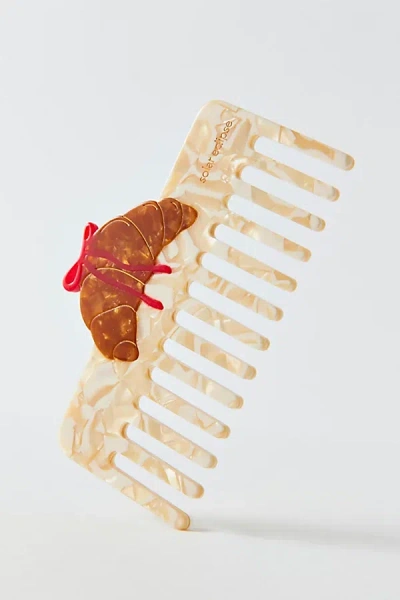 Solar Eclipse Hand-painted Pocket Hair Comb In Croissant At Urban Outfitters In Neutral