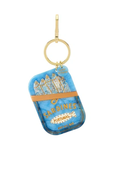 Solar Eclipse Hand-painted Sardines Bag Charm + Keychain In N,a