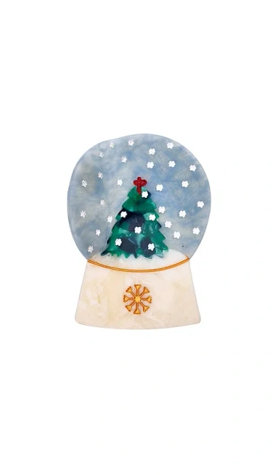 Solar Eclipse Hand-painted Snowglobe Claw Hair Clip In Tree