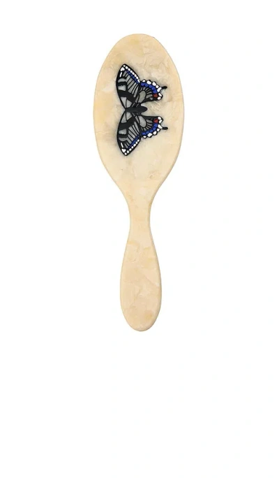 Solar Eclipse Hand-painted Swallowtail Amazing Hair Day Brush In N,a