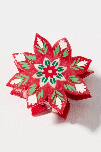Solar Eclipse Holiday Hair Claw Clip In Red