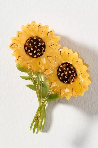 Solar Eclipse Icon Hair Claw Clip In White