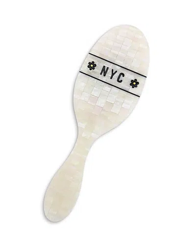 Solar Eclipse Large Amazing Hair Day Brush - Nyc Mosaic In White