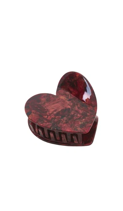 Solar Eclipse Limited Edition Hand-painted Heart Hair Claw Clip In N,a