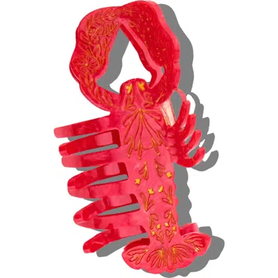 Solar Eclipse Lobster Hair Claw Clip In Red