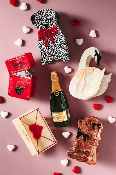 Solar Eclipse Love Letter Hair Claw Clip In White