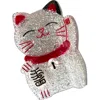 Solar Eclipse Lucky Cat Claw Clip In White