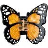 Solar Eclipse Mini Monarch Hair Claw Clip In Orange