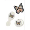 Solar Eclipse Monarch Butterfly Brush, Jaw Clip & Mirror Set In Multi
