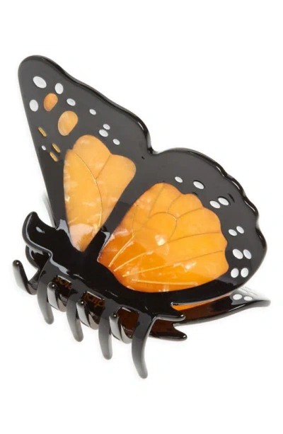 Solar Eclipse Monarch Hair Claw Clip In Orange