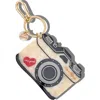 Solar Eclipse Ny Camera Key Chain Bag Charm In White