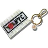 Solar Eclipse Nyc Subway Key Chain In Gold