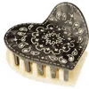 Solar Eclipse Paisley Heart Claw Hair Clip In Multi