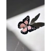 SOLAR ECLIPSE PINK HAND-PAINTED MONARCH BUTTERFLY CLAW HAIR CLIP