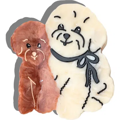 Solar Eclipse Puppy Friends Hair Claw Clip In Multi