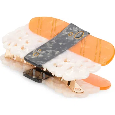Solar Eclipse Sushi Claw Clip In Orange
