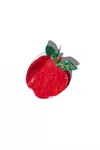 Solar Eclipse Women's Big Apple Claw Clip In Red In Red