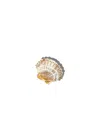 Solar Eclipse Women's Mini Seashell Claw Clip In Golden Sand In Multi