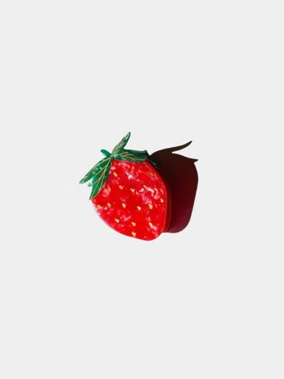 Solar Eclipse Women's Strawberry Claw Clip In Red