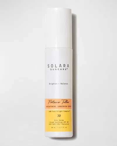 Solara Suncare Fortune Teller Brightening Mineral Sunscreen Serum Spf 30, 1.7 Oz. In White