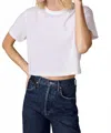 Sold Out Nyc Cropped Perfect Tee In White In White