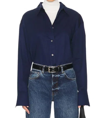 Sold Out Nyc Everything Long Sleeve Shirt In Navy In Blue