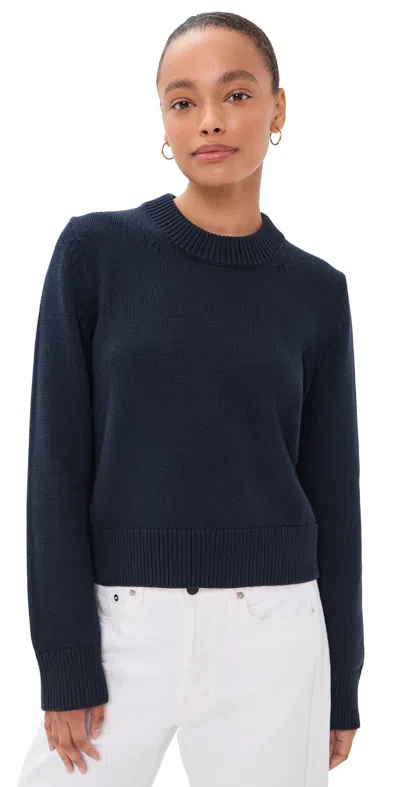Sold Out Nyc Favorite Crew Sweater Navy In Blue