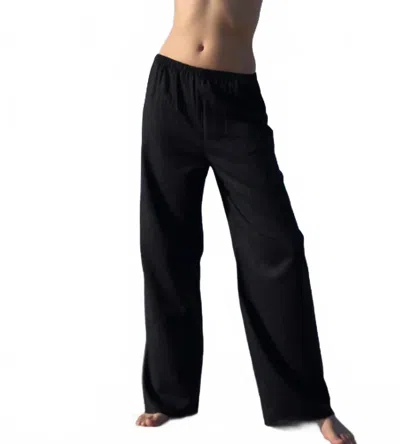 Sold Out Nyc Linen Everything Pant In Black