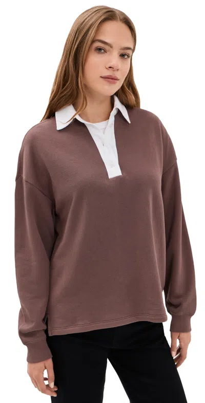 Sold Out Nyc The Classic Rugby Polo Chocolate In Brown