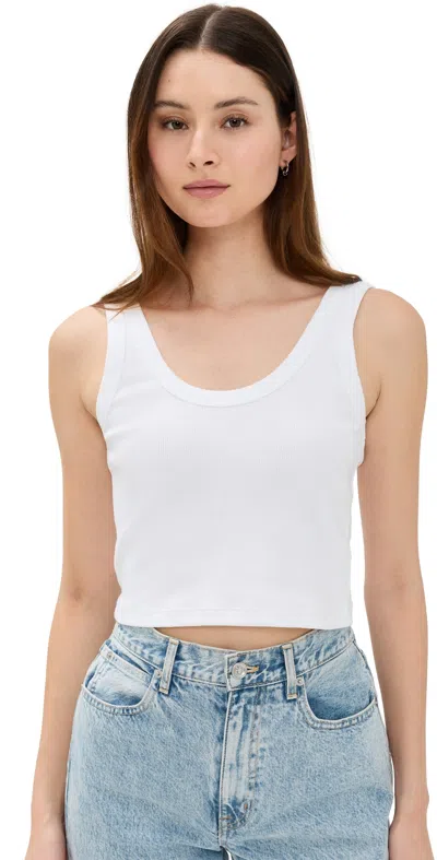 Sold Out Nyc The Cropped Scoop It Up Tank In White White
