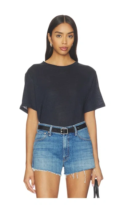 Sold Out Nyc The Linen Perfect Tee In Blue