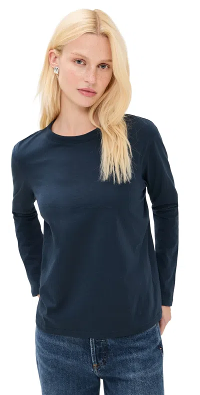 Sold Out Nyc The Long Sleeve Perfect Tee In Navy Navy In Blue