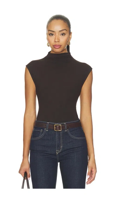 Sold Out Nyc The Mock Neck Top In Brown