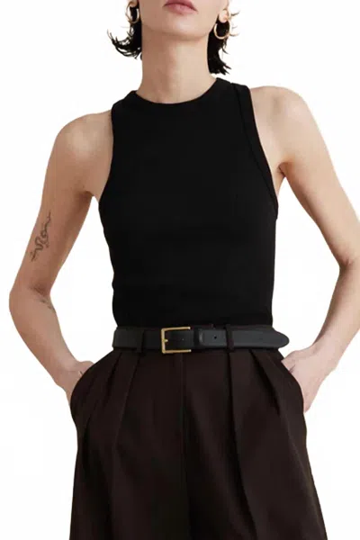 SOLD OUT NYC THE NOT SO BASIC CROP TANK TOP IN BLACK