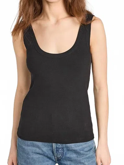 SOLD OUT NYC THE SCOOP IT UP TANK TOP IN BLACK