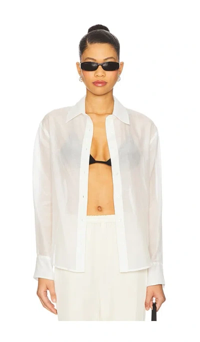 Sold Out Nyc The Sheer Silk Shirt In White