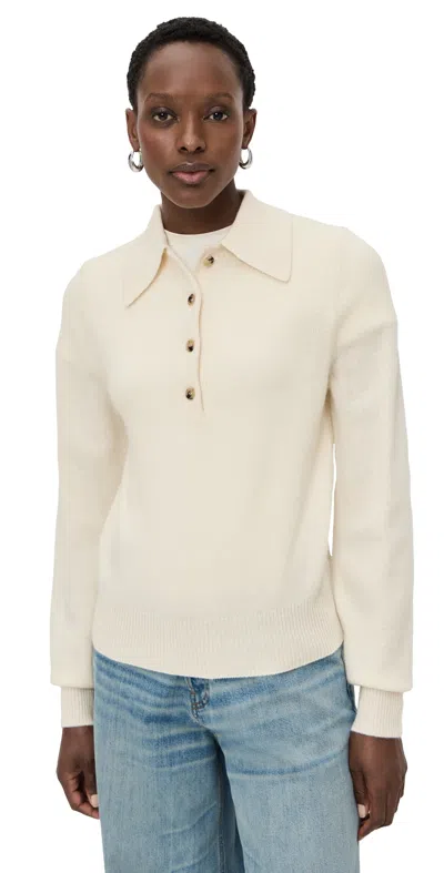 Sold Out Nyc The Signature Polo Sweater Cream