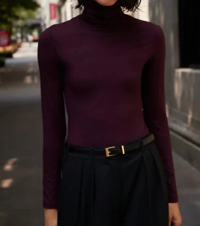 Sold Out Nyc Turtleneck Top In Bordeaux In Purple