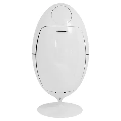 Pre-owned Soldi Design Ovetto Abs Collection White Recycling And Waste Bin By