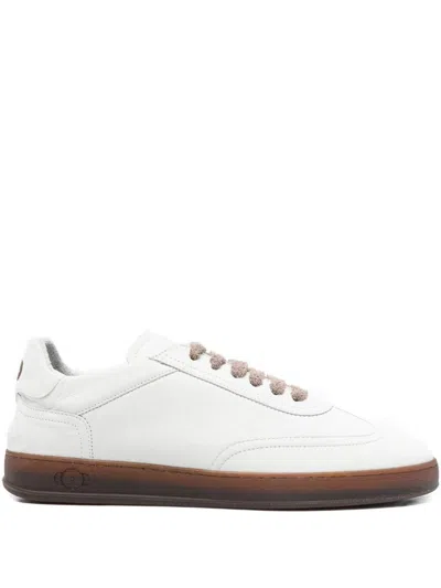 SOLDINI 80 WHITE 'NABUK' SNEAKERS SOLDINI 80