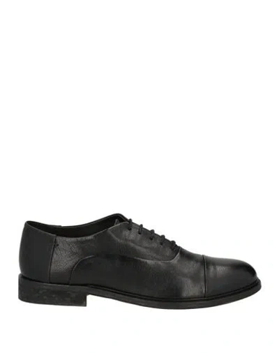 Soldini Man Lace-up Shoes Black Size 10 Leather