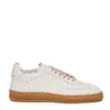 Soldini White Leather Sneakers In White