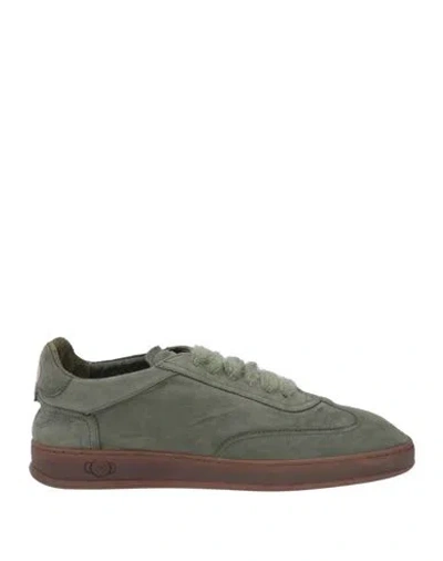 Soldini80 Man Sneakers Dark Green Size 9 Leather
