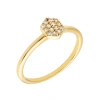 SOLE DU SOLEIL SOLE DU SOLEIL DAFFODIL COLLECTION WOMEN'S 18K YG PLATED STACKABLE FASHION RING SIZE 7