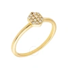 SOLE DU SOLEIL SOLE DU SOLEIL DAFFODIL COLLECTION WOMEN'S 18K YG PLATED STACKABLE FASHION RING SIZE 9