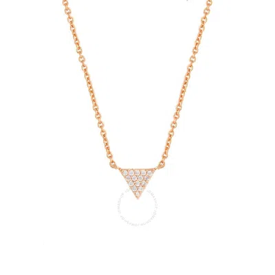 Sole Du Soleil Lupine Collection Women's 18k Rg Plated Triangle Fashion Necklace In Gold