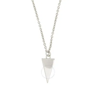 Sole Du Soleil Lupine Collection Women's 18k Wg Plated Solid Triangle Fashion Necklace In Metallic