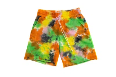 Pre-owned Sole Fly Men's  Chapman Sweatshort In Tie Dye