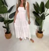 Sole Linen Maxi Dress In White In Neutral