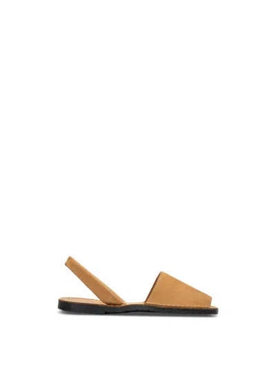 Sole Macaw Nubuck Menorcan Sandals In Brown